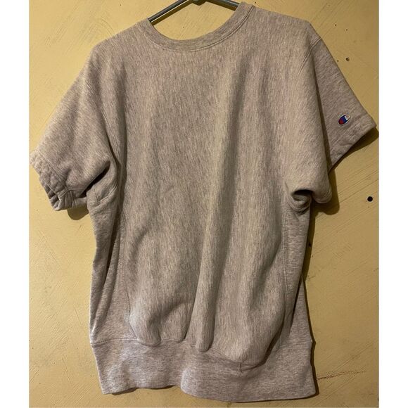 Vtg Champion Reverse Weave Heavy Thick Short Sleeve Sweatshirt Sz L USA - Picture 3 of 11